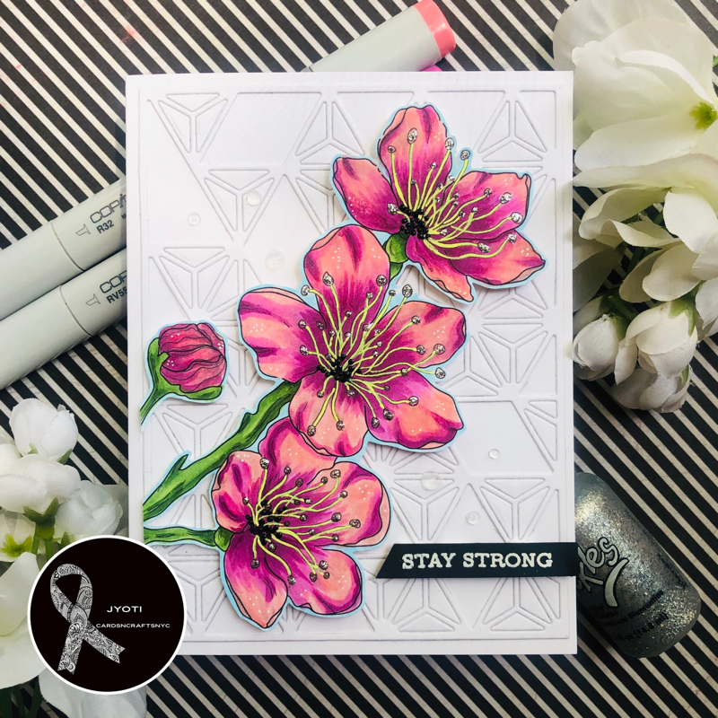 Almond Flower stamp by Alex Syberia