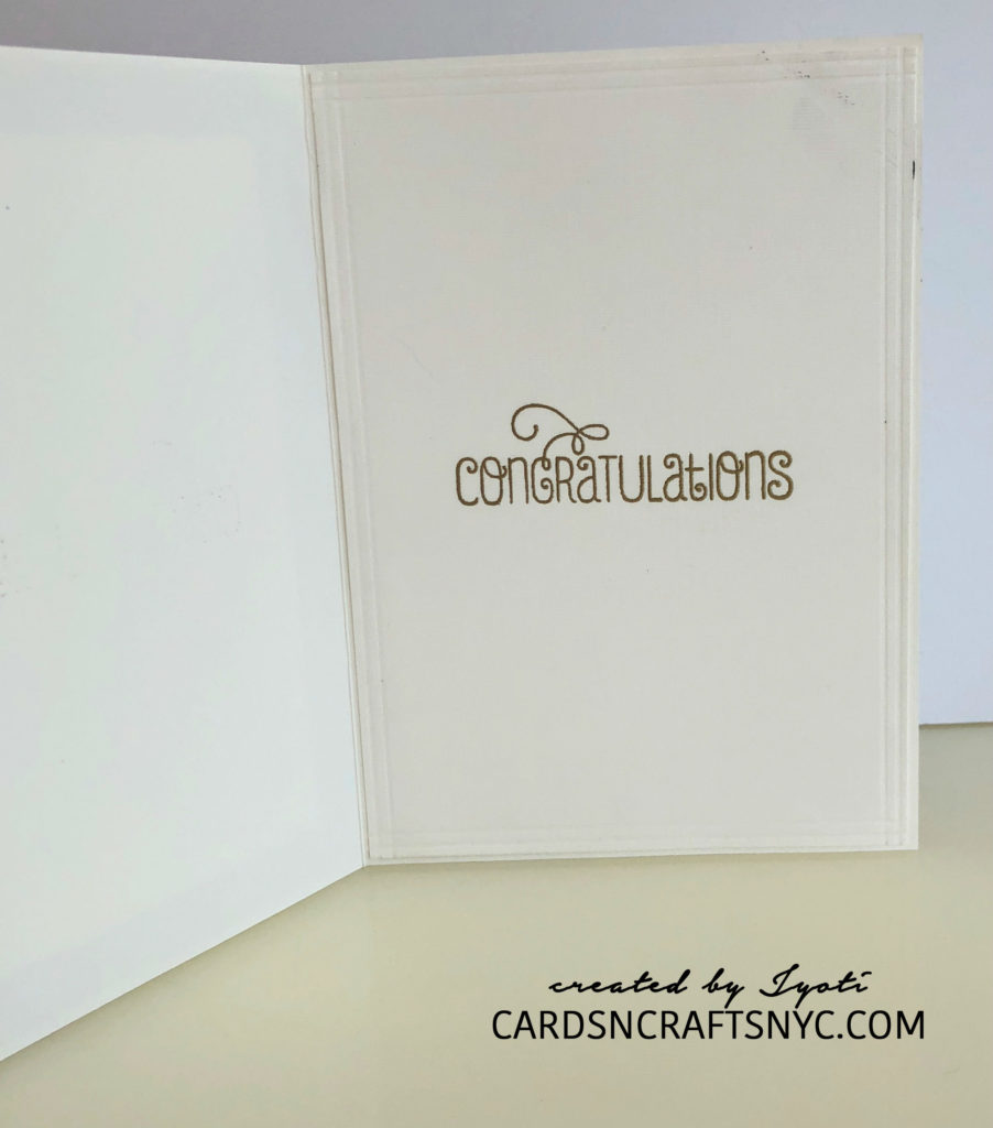 Altenew Rose Flurries Dies Wedding Card - CARDSNCRAFTSNYC