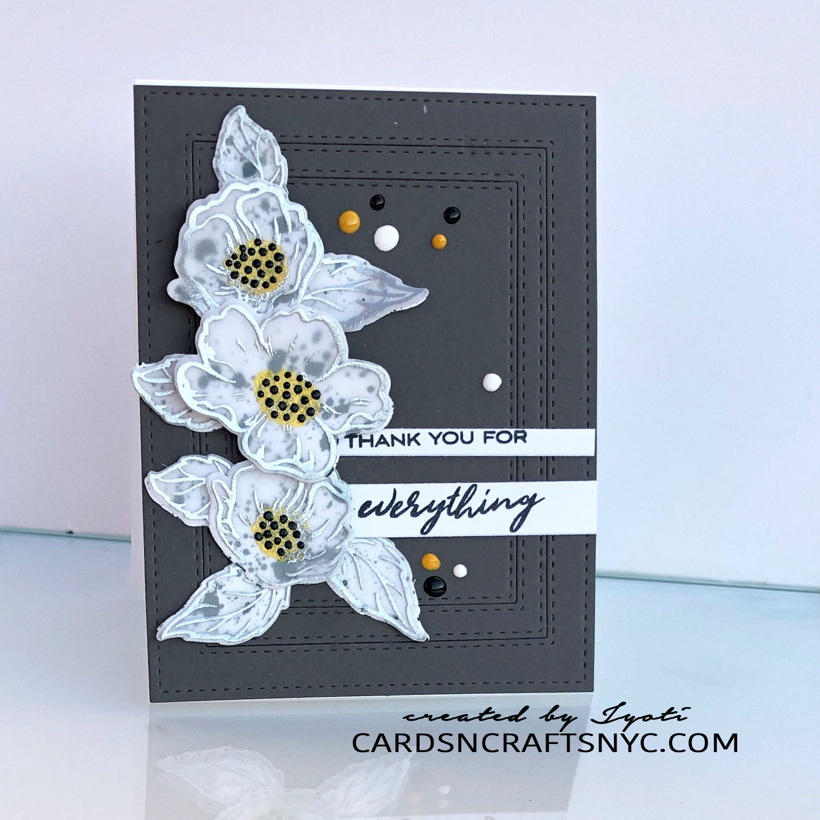 Thank You Cards using Altenew Always There Stamp - CARDSNCRAFTSNYC