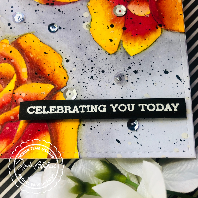 celebrating you today watercolor card