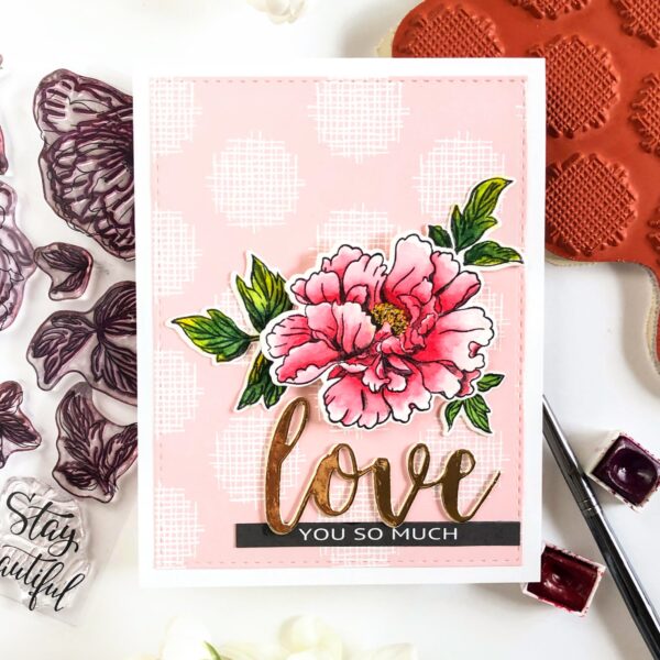 Peony Love You So Much Card