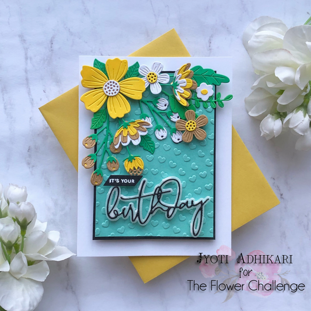 Flower Cluster Birthday card