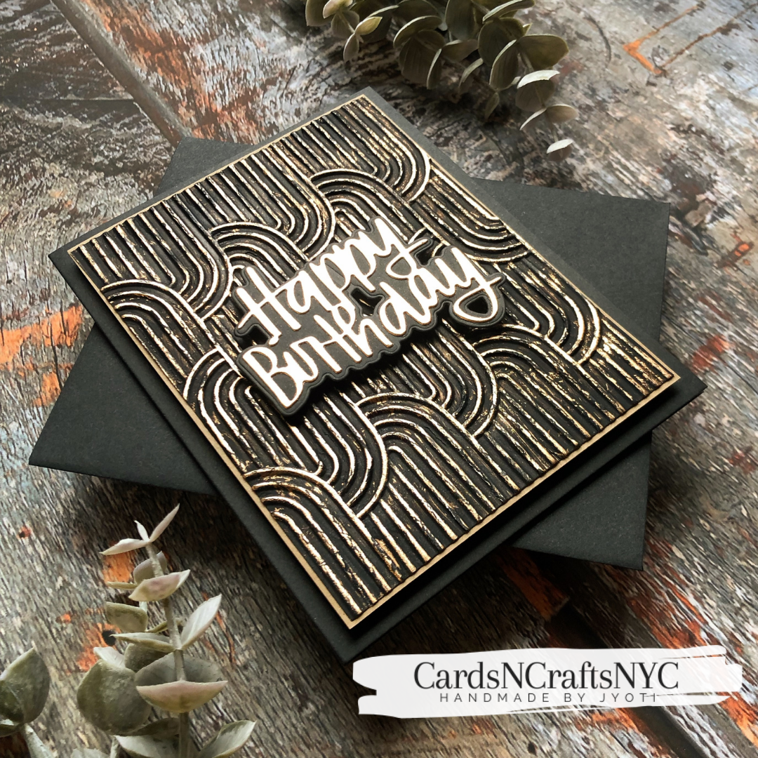 Unique Embossing Folder Technique - CARDSNCRAFTSNYC