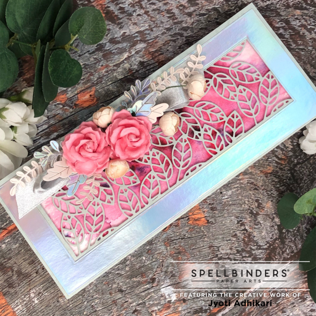 showing the dimensions of the card created using the apg die of the month aug 22
