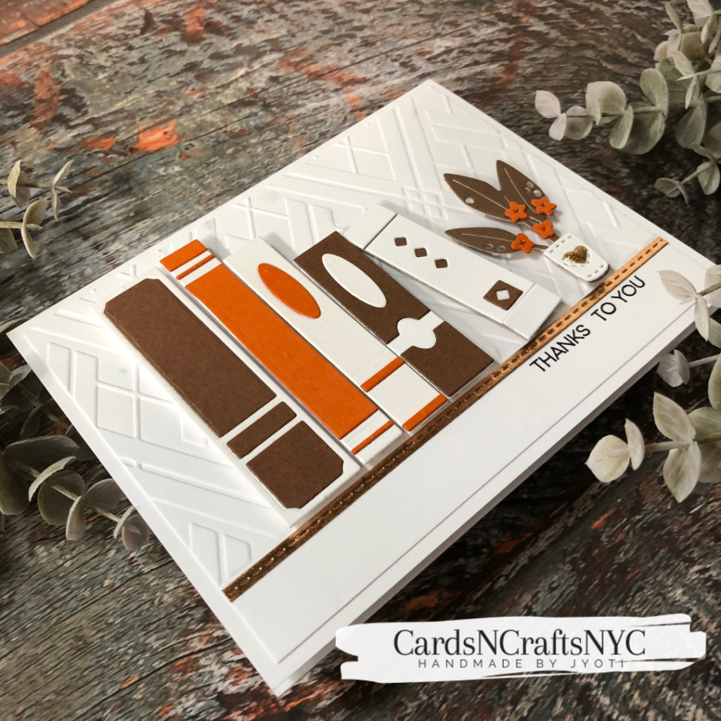 book lovers thanks card slanted view