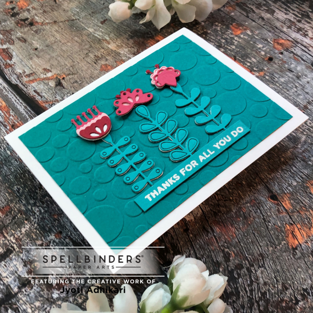 enchanted garden die set from the winter tales collection by spellbinders