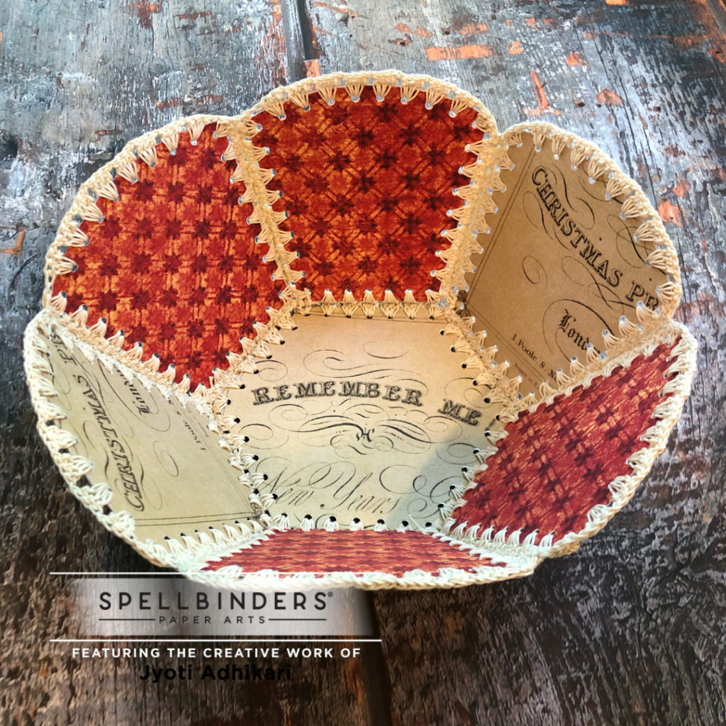 Christmas Flea Market Finds Hexagon Basket

