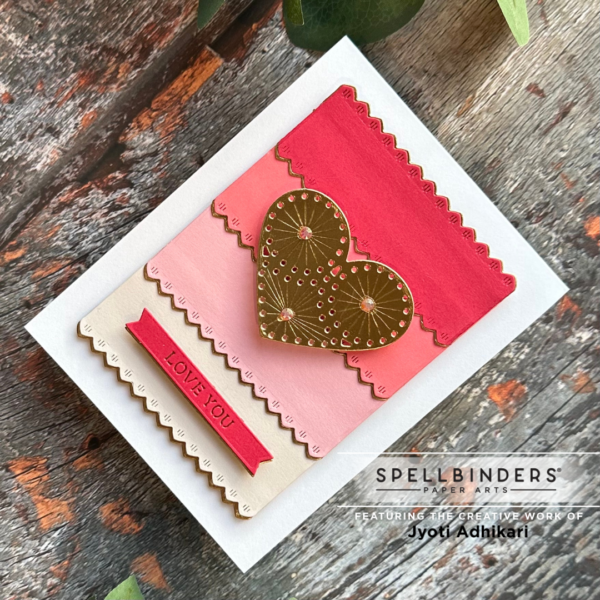 Love You Ombre Valentine's Day Card - Image 2