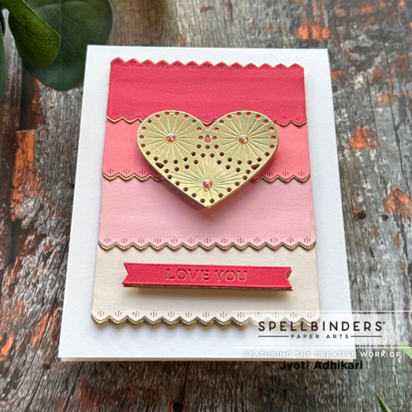 Love You Ombre Valentine's Day Card - Image 3