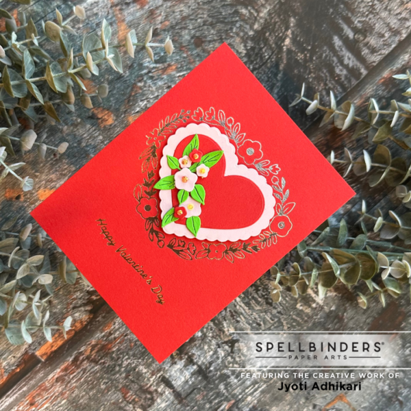 Red Heart Foiled Valentine's Day Card - Image 4