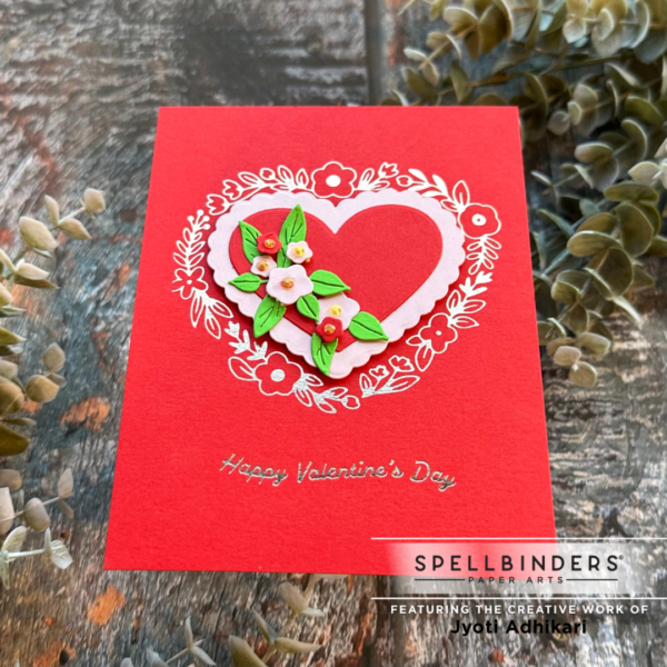 Red Heart Foiled Valentine's Day Card - Image 3