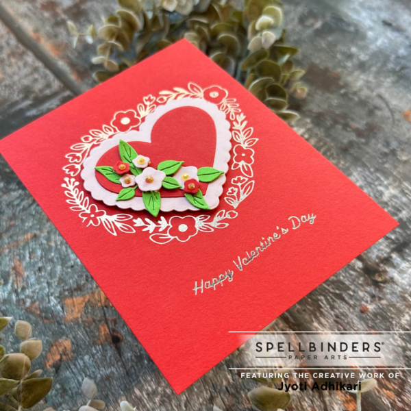 Red Heart Foiled Valentine's Day Card - Image 2