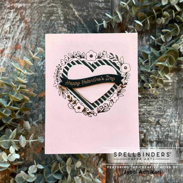 Pink Foiled Valentine's Day Card