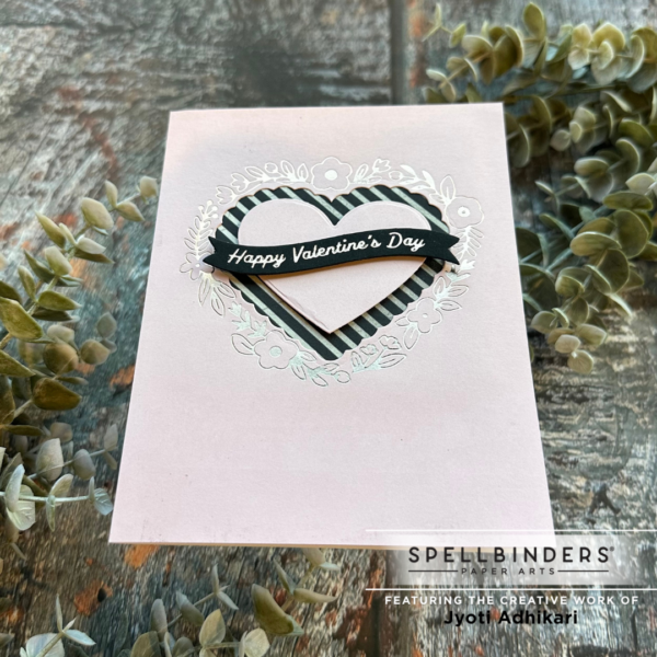 Pink Foiled Valentine's Day Card - Image 3