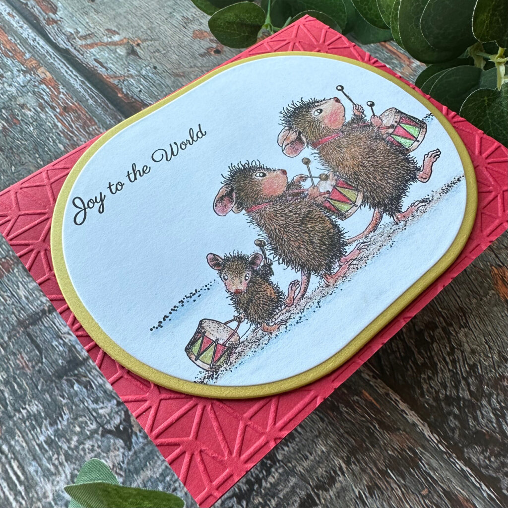 drummer mice card from spellbinders