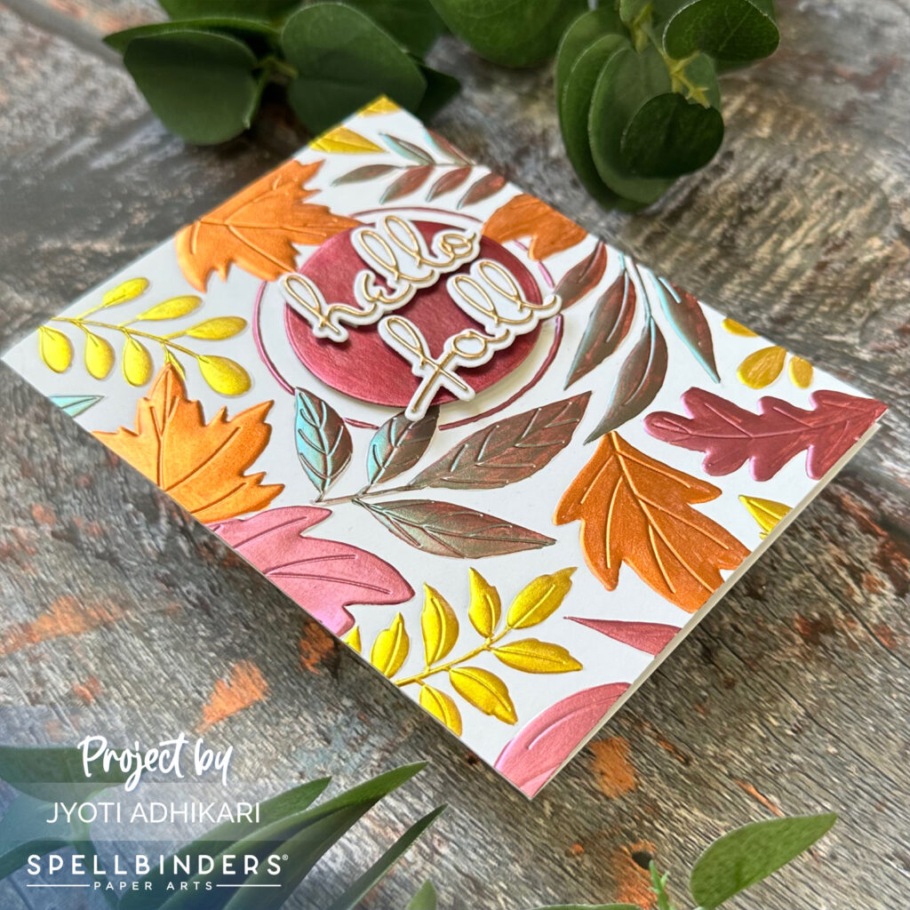 3D embossing folder technique