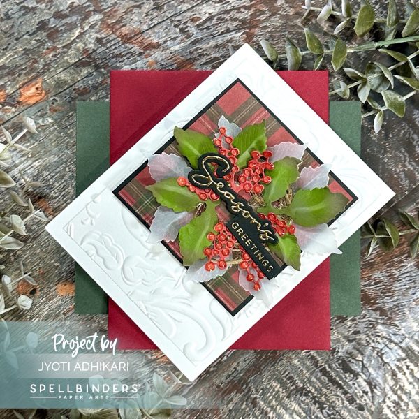 Withered Viburnum Season’s Greetings Card - Image 3