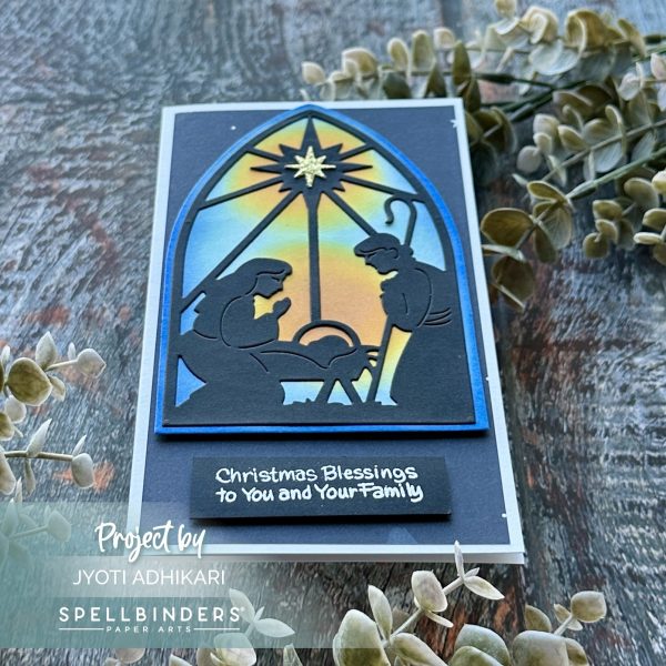 Nativity Christmas Blessings Card - Image 3