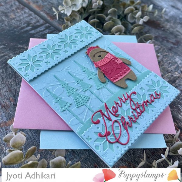 Nordic Bear Merry Christmas Card - Image 4