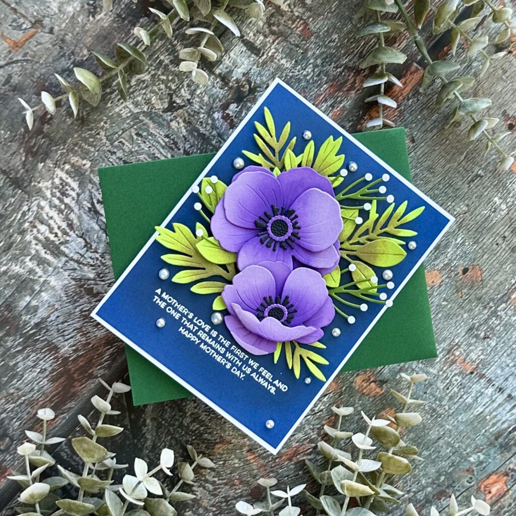 Papertrey ink anemone die mother's day card