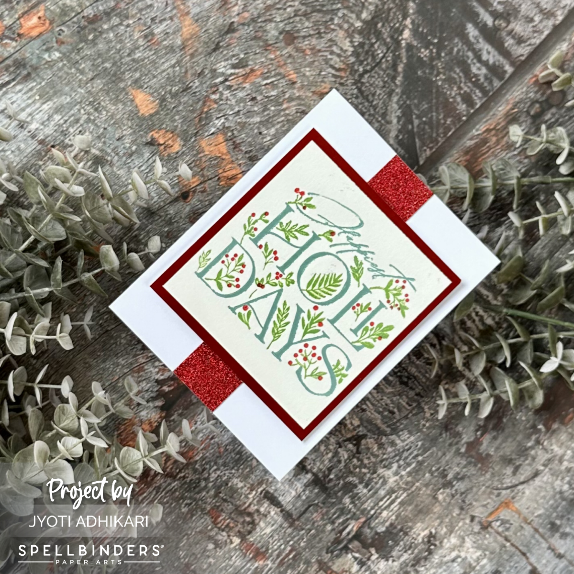 Botanical Happy Holidays Card - Image 2