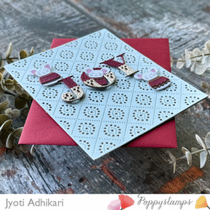 JOY Mice Christmas Card – Handmade Holiday Card