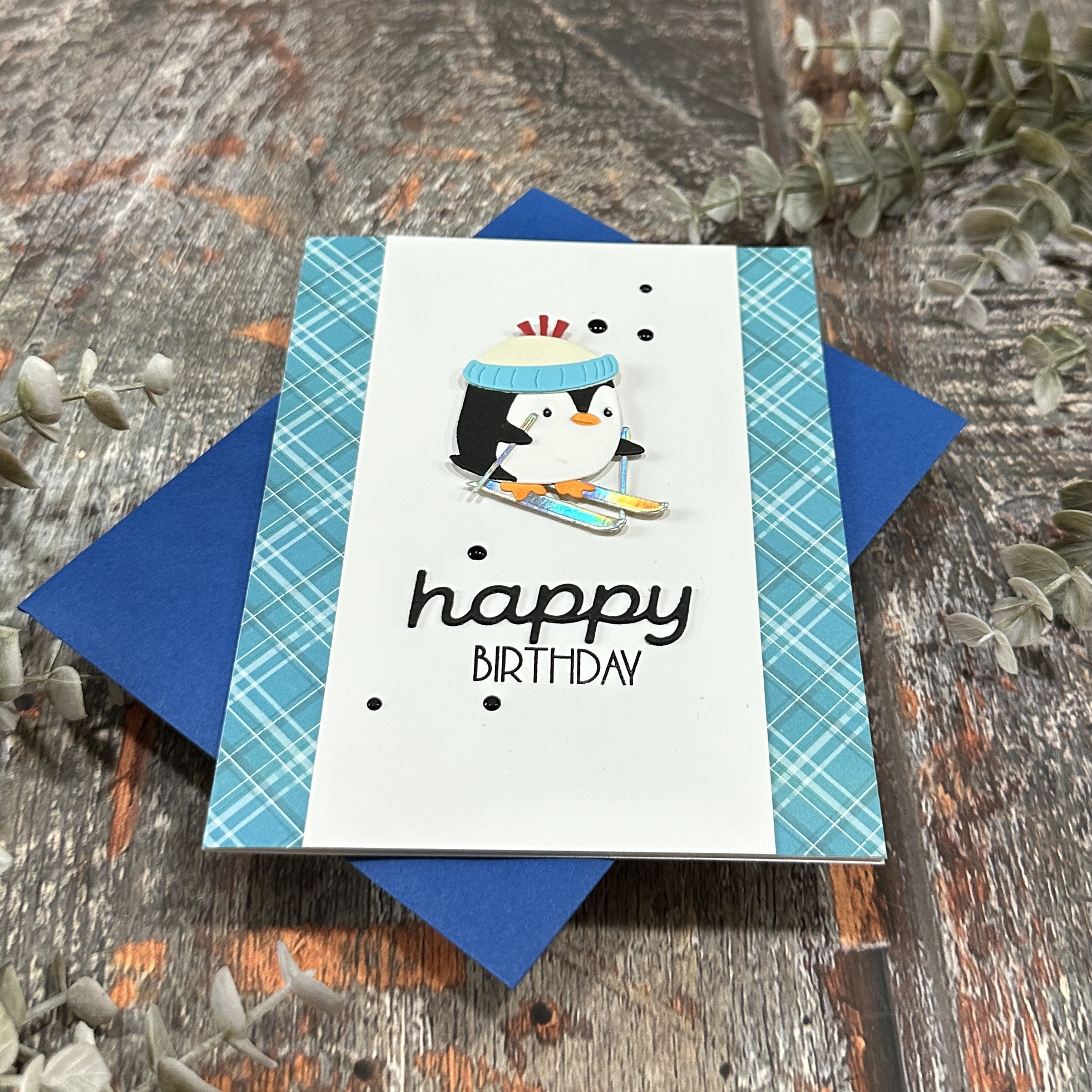 Skiing Into a Happy Birthday Card - Image 3