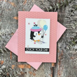 Penguin Party Wishes Card