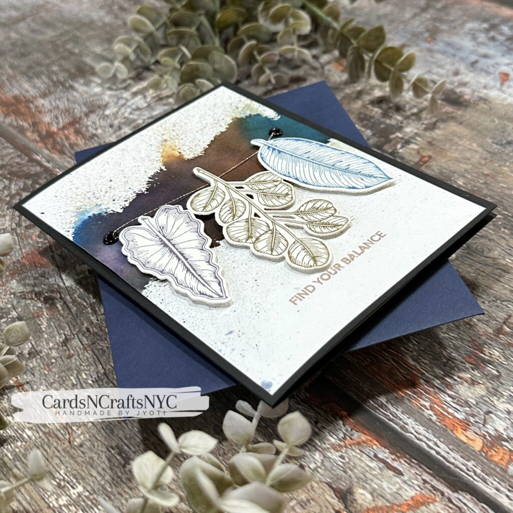 handmade card challenge for fall card