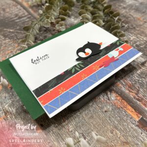 Festive but Tired — Funny Penguin Holiday Card